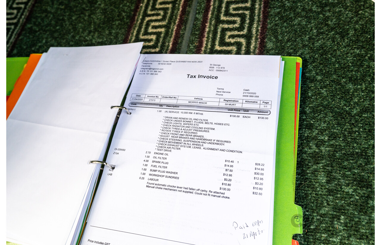 1/1959 Morris Minor 1000 Series III Light Pastel Green Datsun 1.2L - Engineered