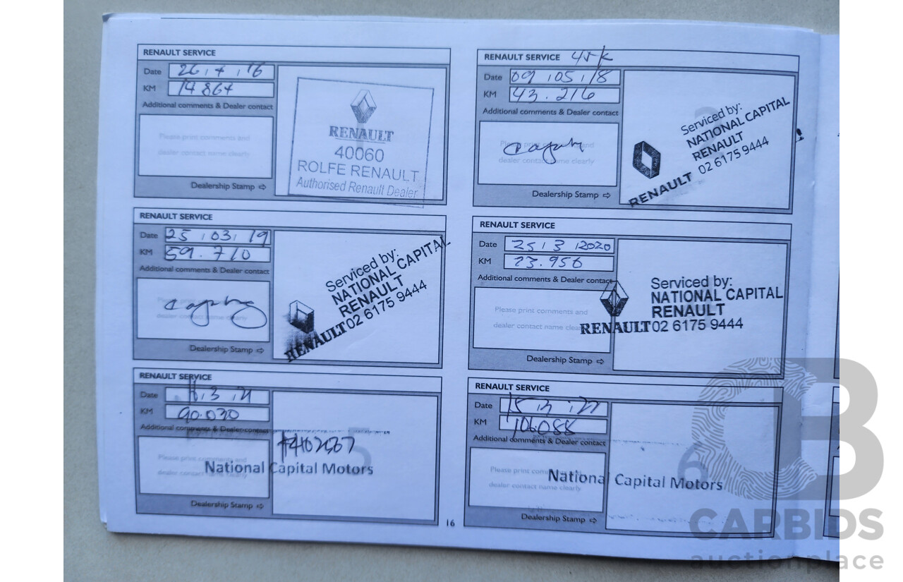 6/2014 Renault Clio Expression X98 5d Hatchback Grey 1.2L