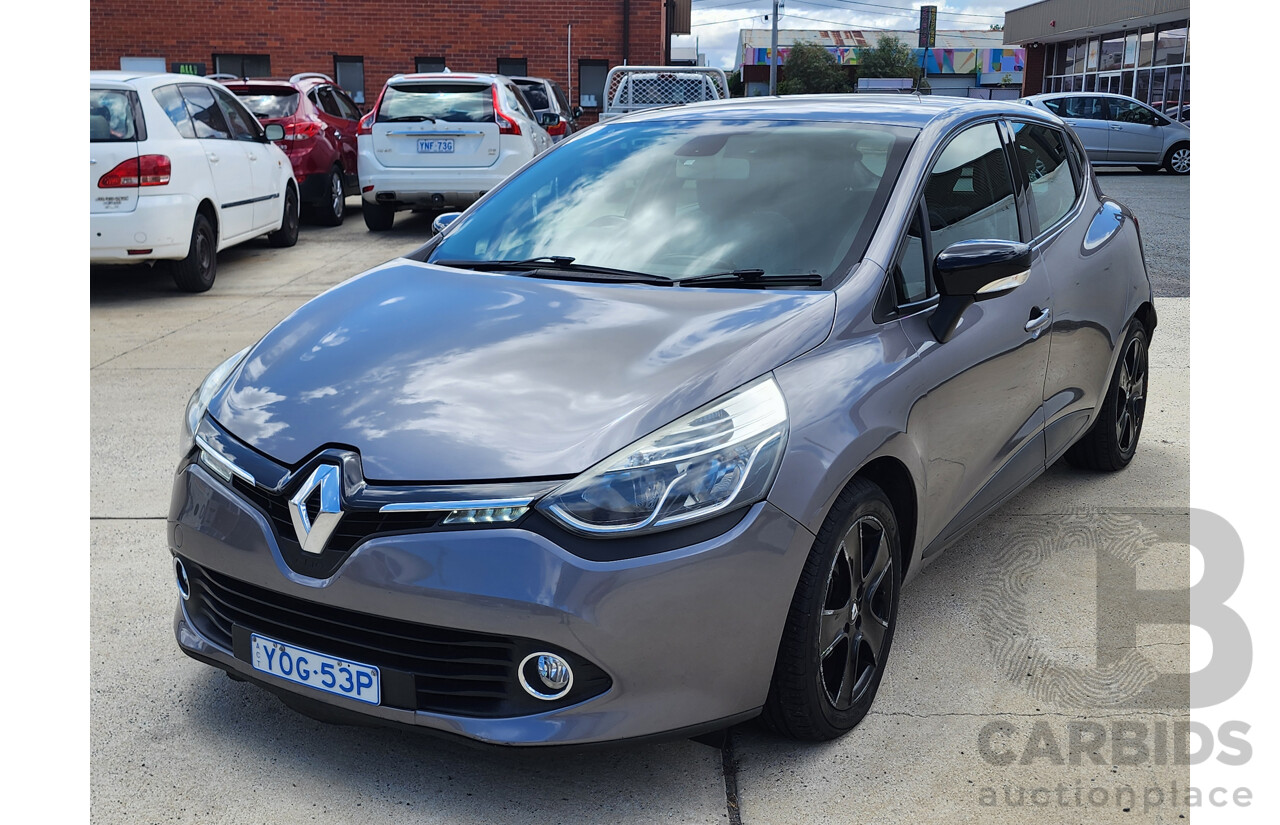 6/2014 Renault Clio Expression X98 5d Hatchback Grey 1.2L