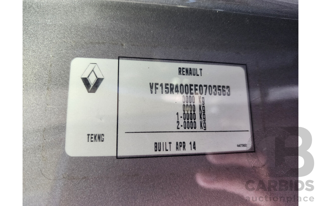 6/2014 Renault Clio Expression X98 5d Hatchback Grey 1.2L