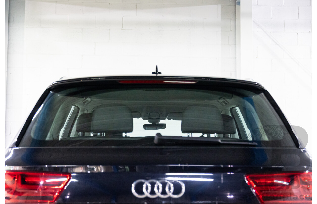 08/2017 Audi Q7 3.0 TDI Quattro (AWD) 4M MY18 4d Wagon Night Black Turbo Diesel V6 3.0L