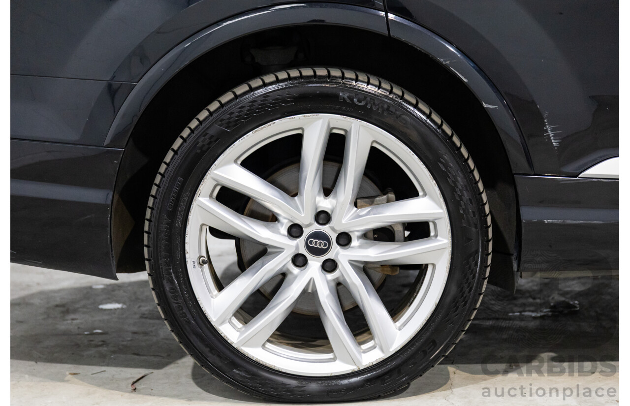 08/2017 Audi Q7 3.0 TDI Quattro (AWD) 4M MY18 4d Wagon Night Black Turbo Diesel V6 3.0L