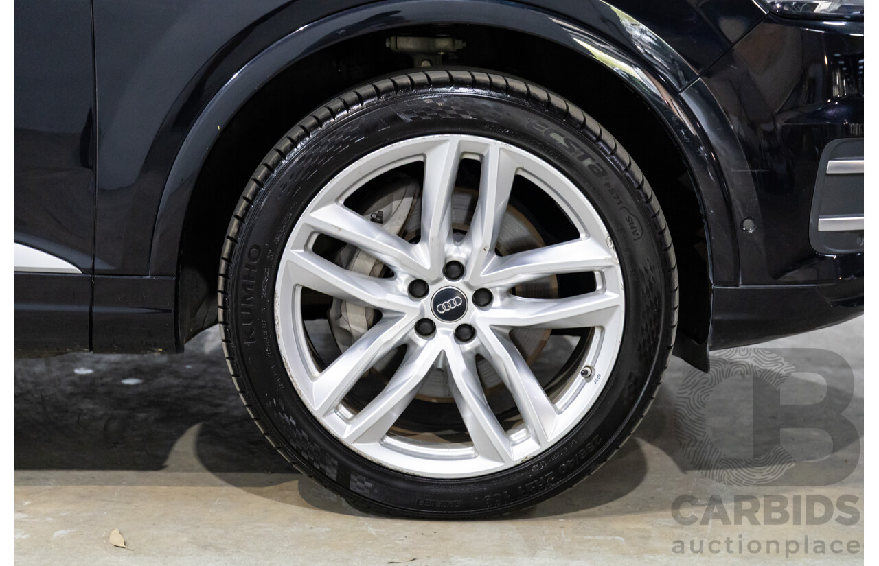 08/2017 Audi Q7 3.0 TDI Quattro (AWD) 4M MY18 4d Wagon Night Black Turbo Diesel V6 3.0L