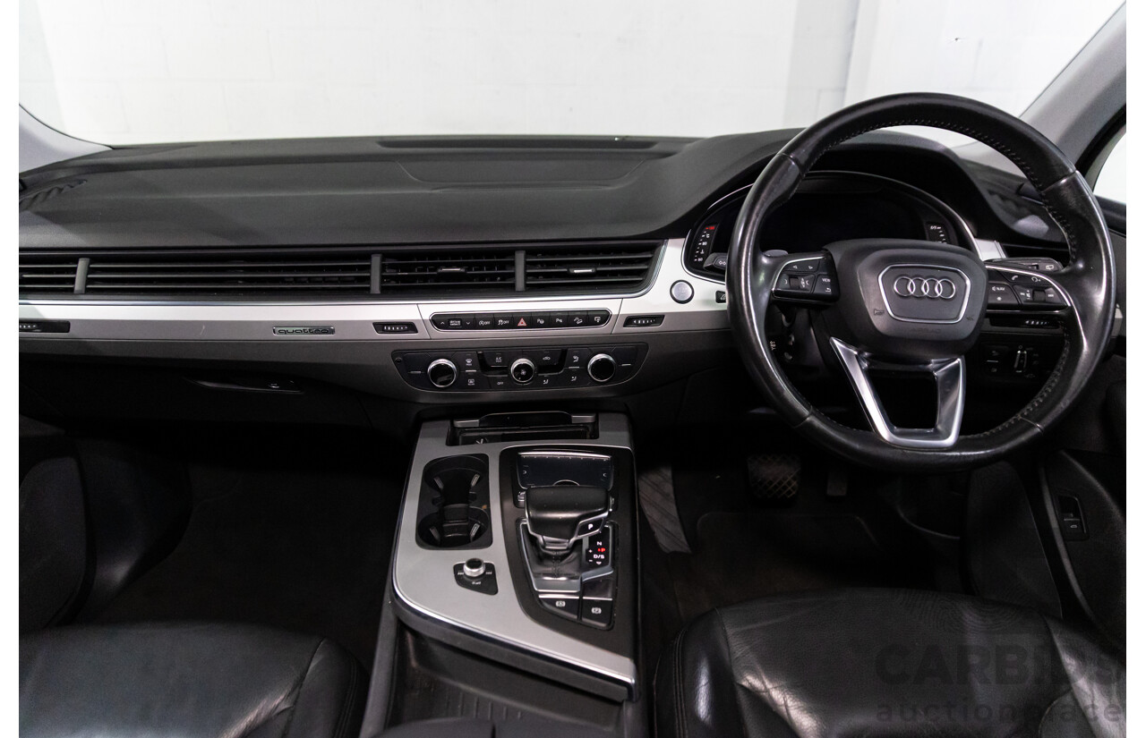 08/2017 Audi Q7 3.0 TDI Quattro (AWD) 4M MY18 4d Wagon Night Black Turbo Diesel V6 3.0L