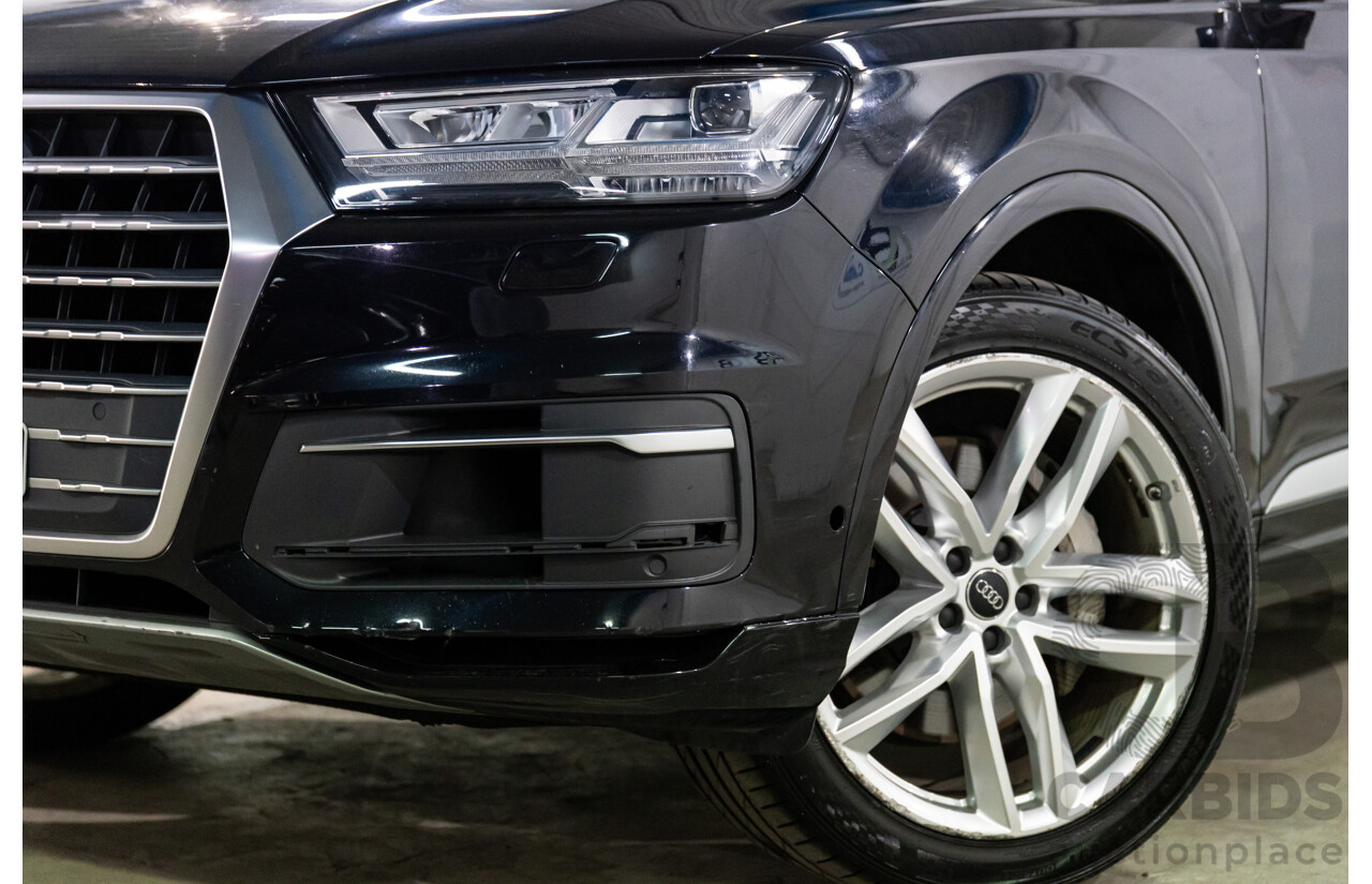 08/2017 Audi Q7 3.0 TDI Quattro (AWD) 4M MY18 4d Wagon Night Black Turbo Diesel V6 3.0L