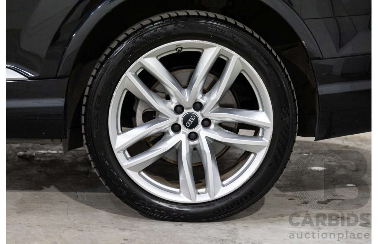 08/2017 Audi Q7 3.0 TDI Quattro (AWD) 4M MY18 4d Wagon Night Black Turbo Diesel V6 3.0L