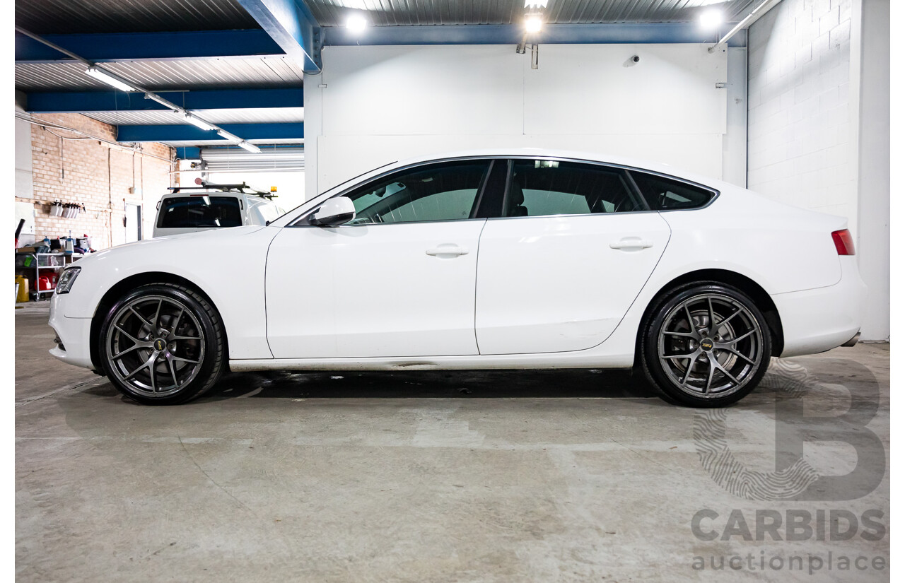 1/2012 Audi A5 Sportback 1.8 TFSI 8T MY12.5 5d Hatchback Ibis White Turbo 1.8L