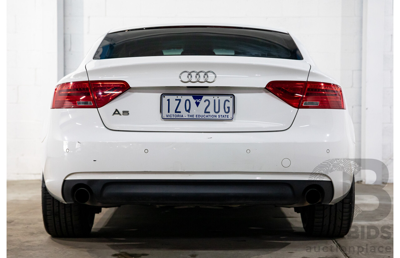 1/2012 Audi A5 Sportback 1.8 TFSI 8T MY12.5 5d Hatchback Ibis White Turbo 1.8L
