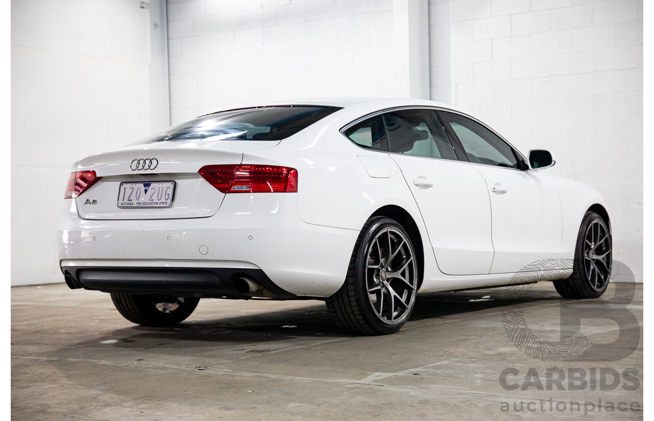 1/2012 Audi A5 Sportback 1.8 TFSI 8T MY12.5 5d Hatchback Ibis White Turbo 1.8L
