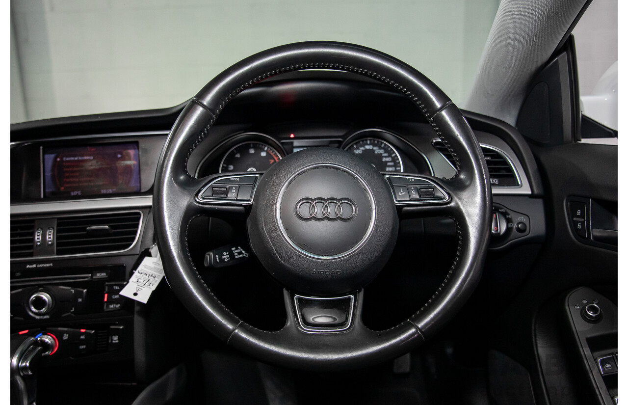 1/2012 Audi A5 Sportback 1.8 TFSI 8T MY12.5 5d Hatchback Ibis White Turbo 1.8L