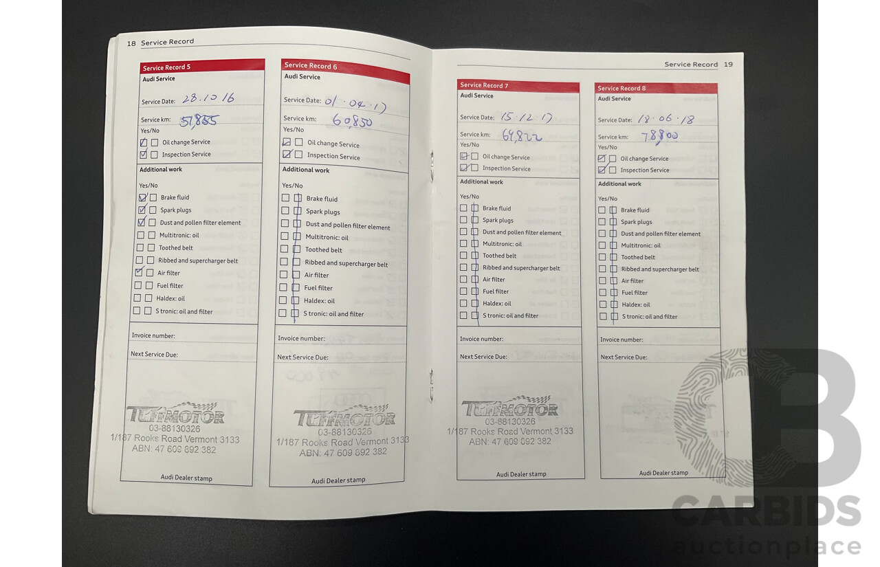 1/2012 Audi A5 Sportback 1.8 TFSI 8T MY12.5 5d Hatchback Ibis White Turbo 1.8L