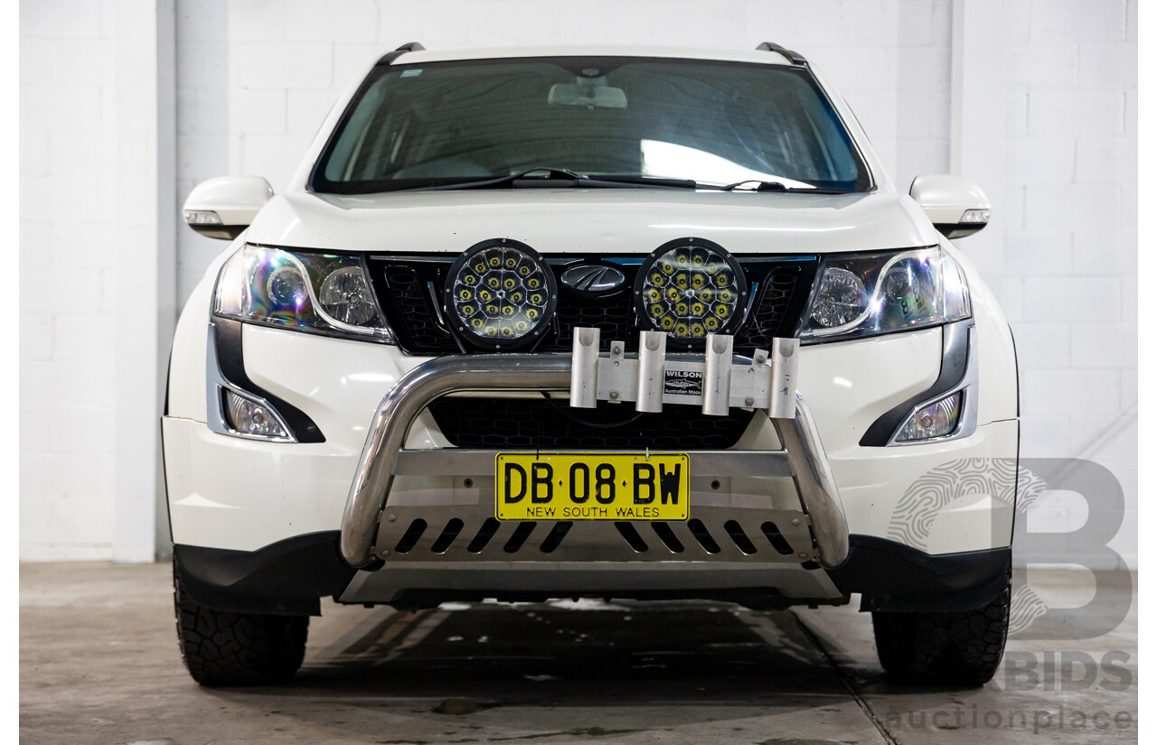 10/2016 Mahindra XUV500 (FWD) MY16 4d Wagon Diamond White Turbo Diesel 2.2L