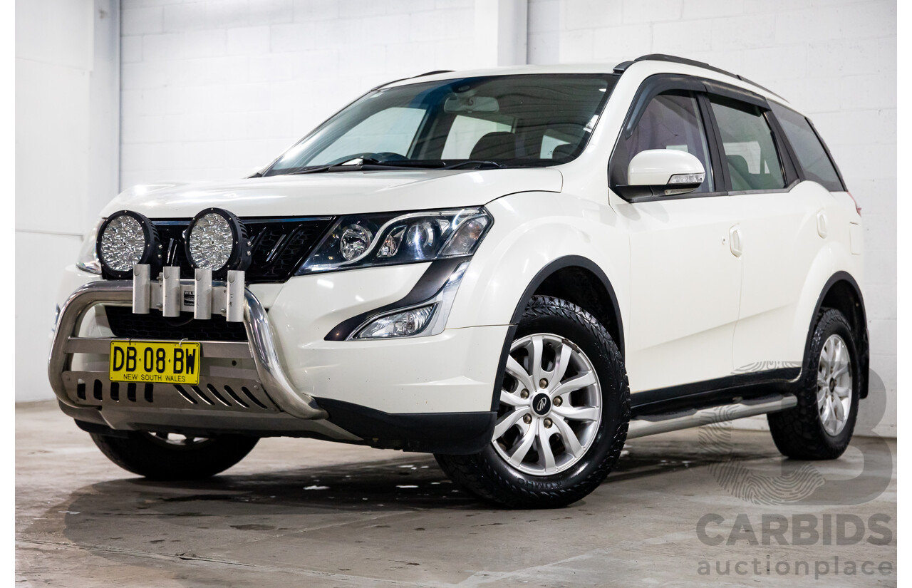 10/2016 Mahindra XUV500 (FWD) MY16 4d Wagon Diamond White Turbo Diesel 2.2L