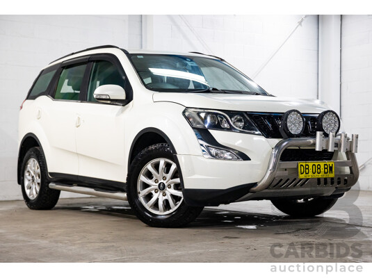 10/2016 Mahindra XUV500 (FWD) MY16 4d Wagon Diamond White Turbo Diesel 2.2L