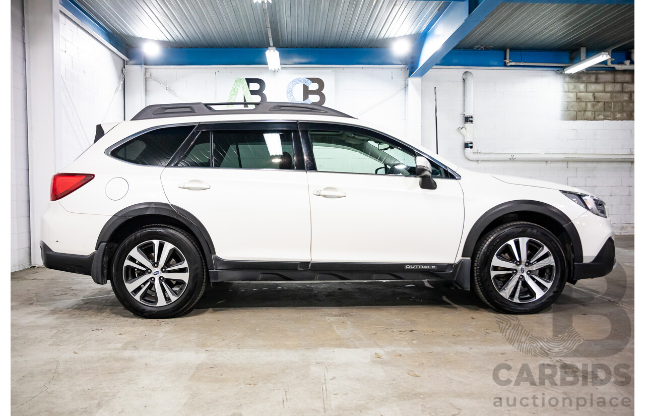 01/2018 Subaru Outback 2.5i Premium (AWD) MY18 4d Wagon Crystal White Pearl 2.5L