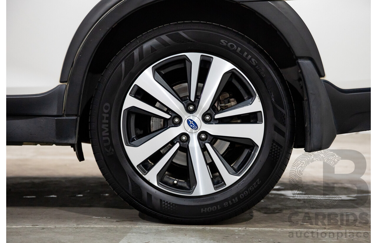 01/2018 Subaru Outback 2.5i Premium (AWD) MY18 4d Wagon Crystal White Pearl 2.5L