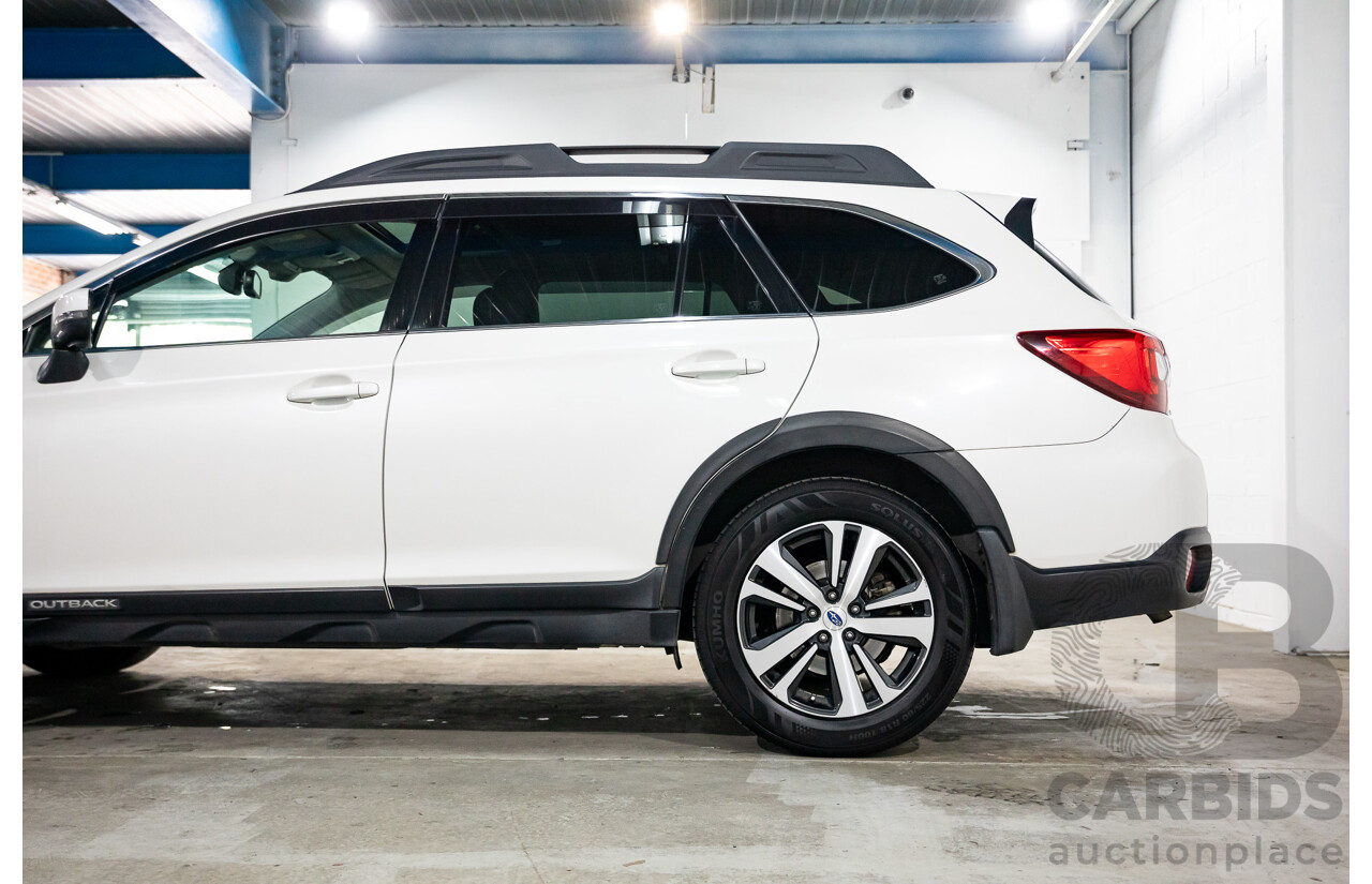 01/2018 Subaru Outback 2.5i Premium (AWD) MY18 4d Wagon Crystal White Pearl 2.5L
