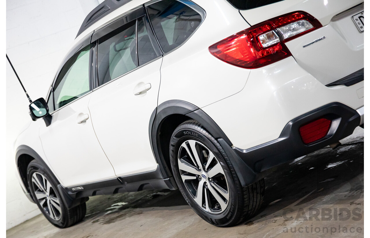 01/2018 Subaru Outback 2.5i Premium (AWD) MY18 4d Wagon Crystal White Pearl 2.5L