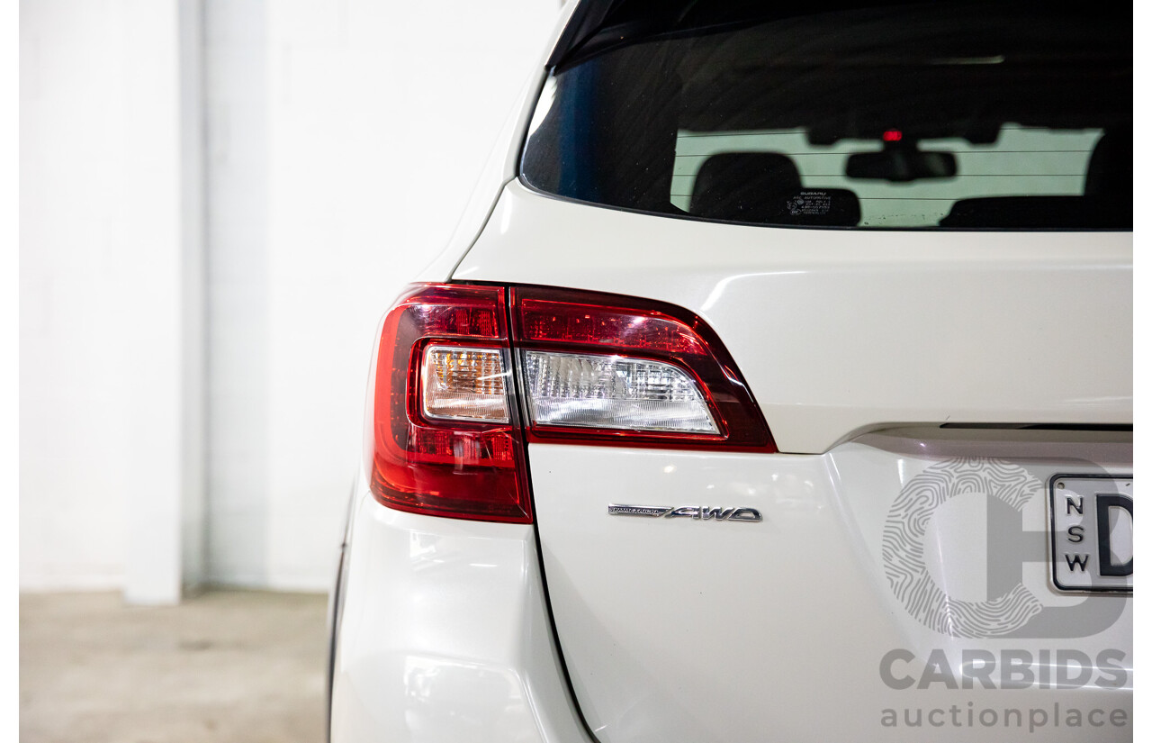 01/2018 Subaru Outback 2.5i Premium (AWD) MY18 4d Wagon Crystal White Pearl 2.5L