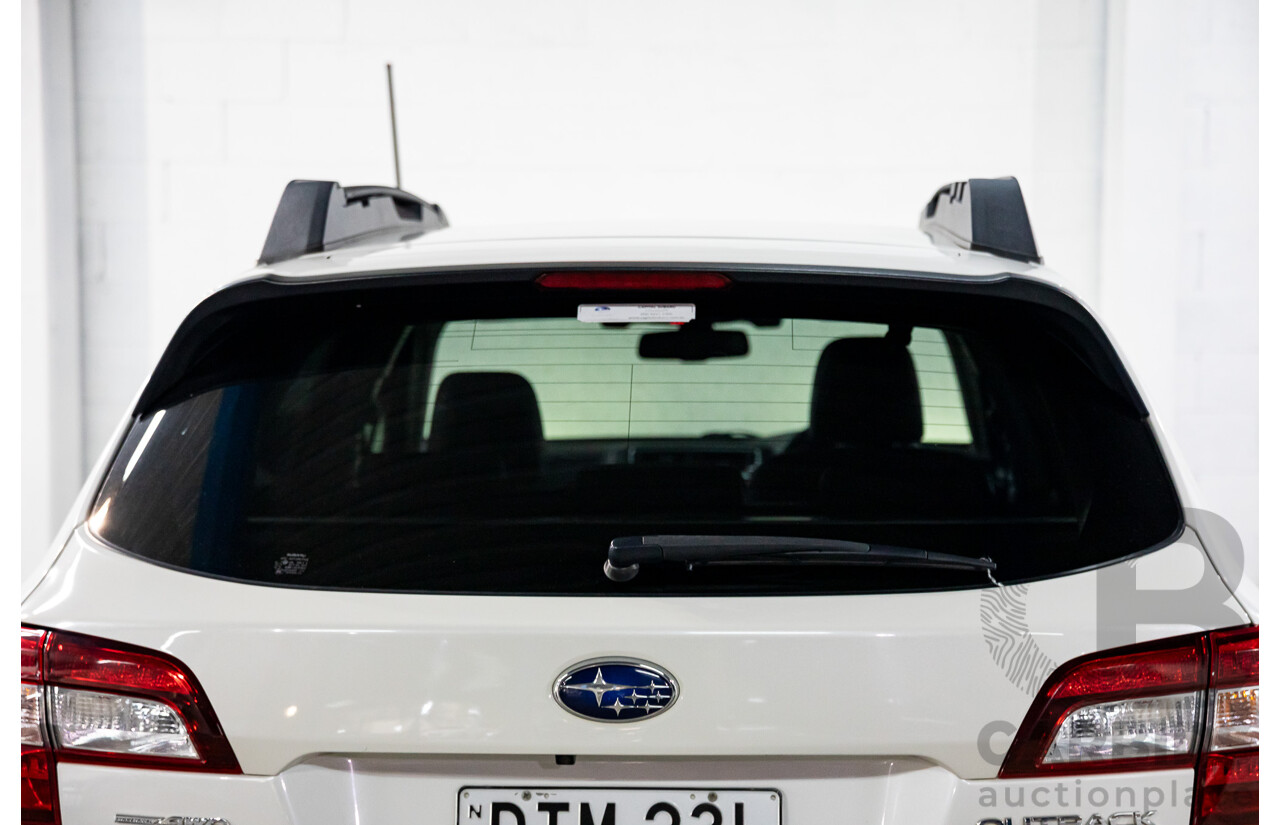 01/2018 Subaru Outback 2.5i Premium (AWD) MY18 4d Wagon Crystal White Pearl 2.5L