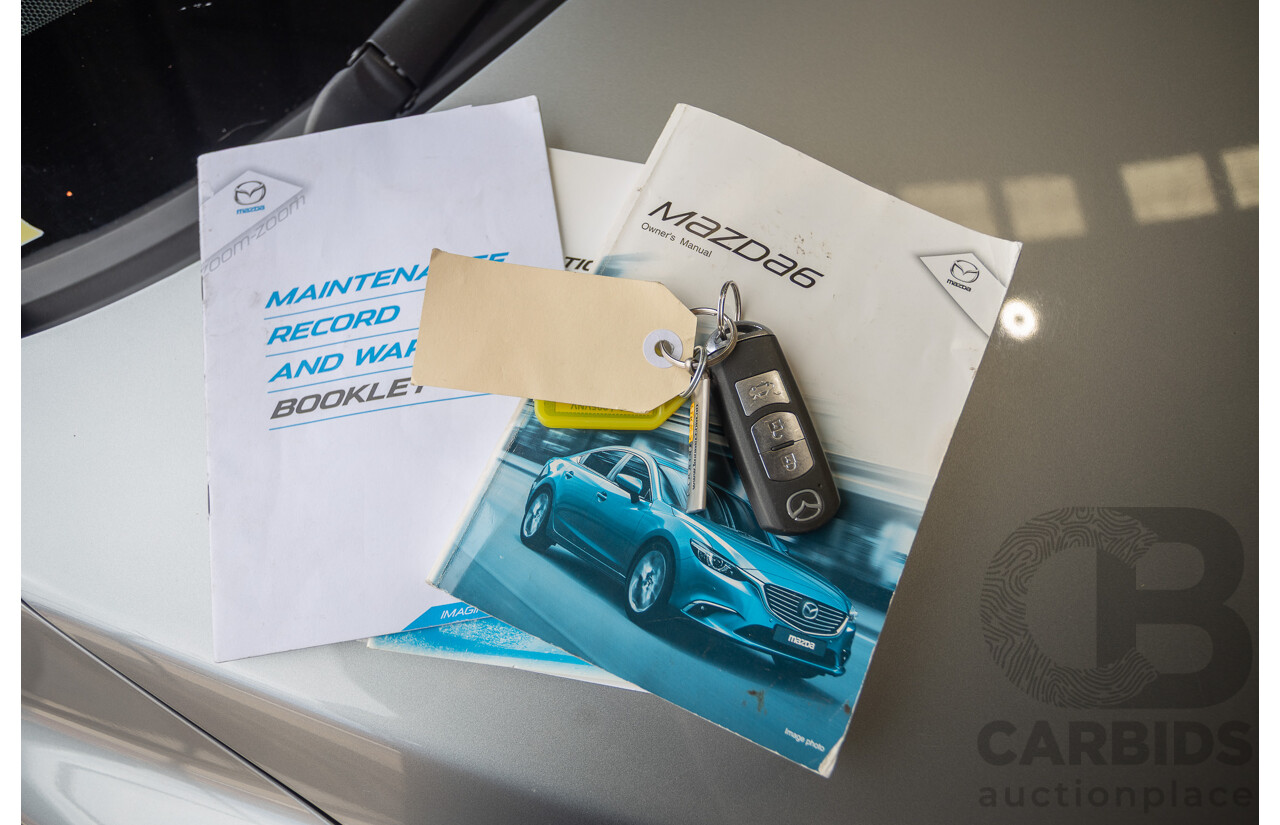 1/2015 Mazda 6 GT 6C MY15 4D Sedan Sonic Silver Twin Turbo Diesel 2.2L