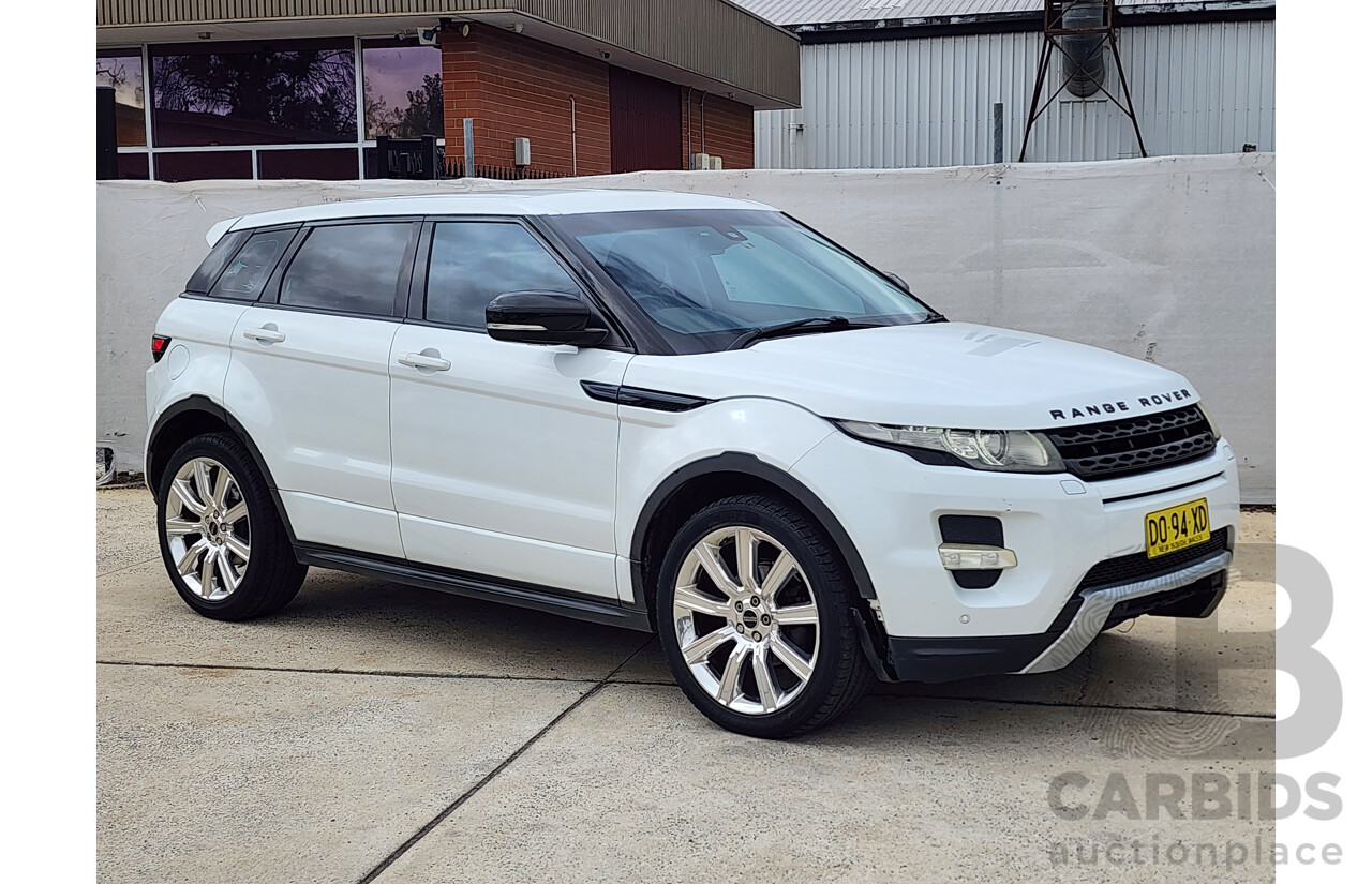 5/2012 Range Rover Evoque SD4 Dynamic LV 5d Wagon White 2.2L