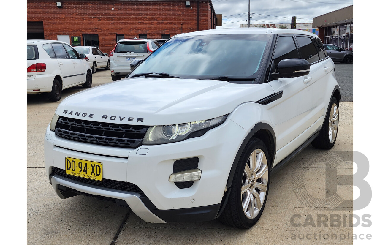 5/2012 Range Rover Evoque SD4 Dynamic LV 5d Wagon White 2.2L