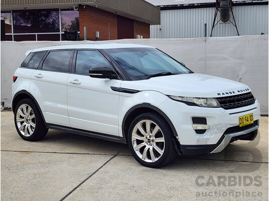 5/2012 Range Rover Evoque SD4 Dynamic LV 5d Wagon White 2.2L
