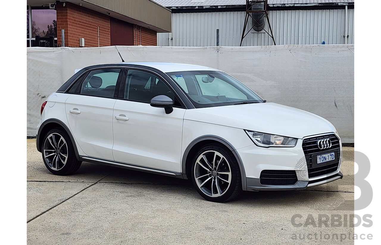 11/2015 Audi A1 Sportback 1.0 TFSI 8X MY15 5d Hatchback White 1.0L