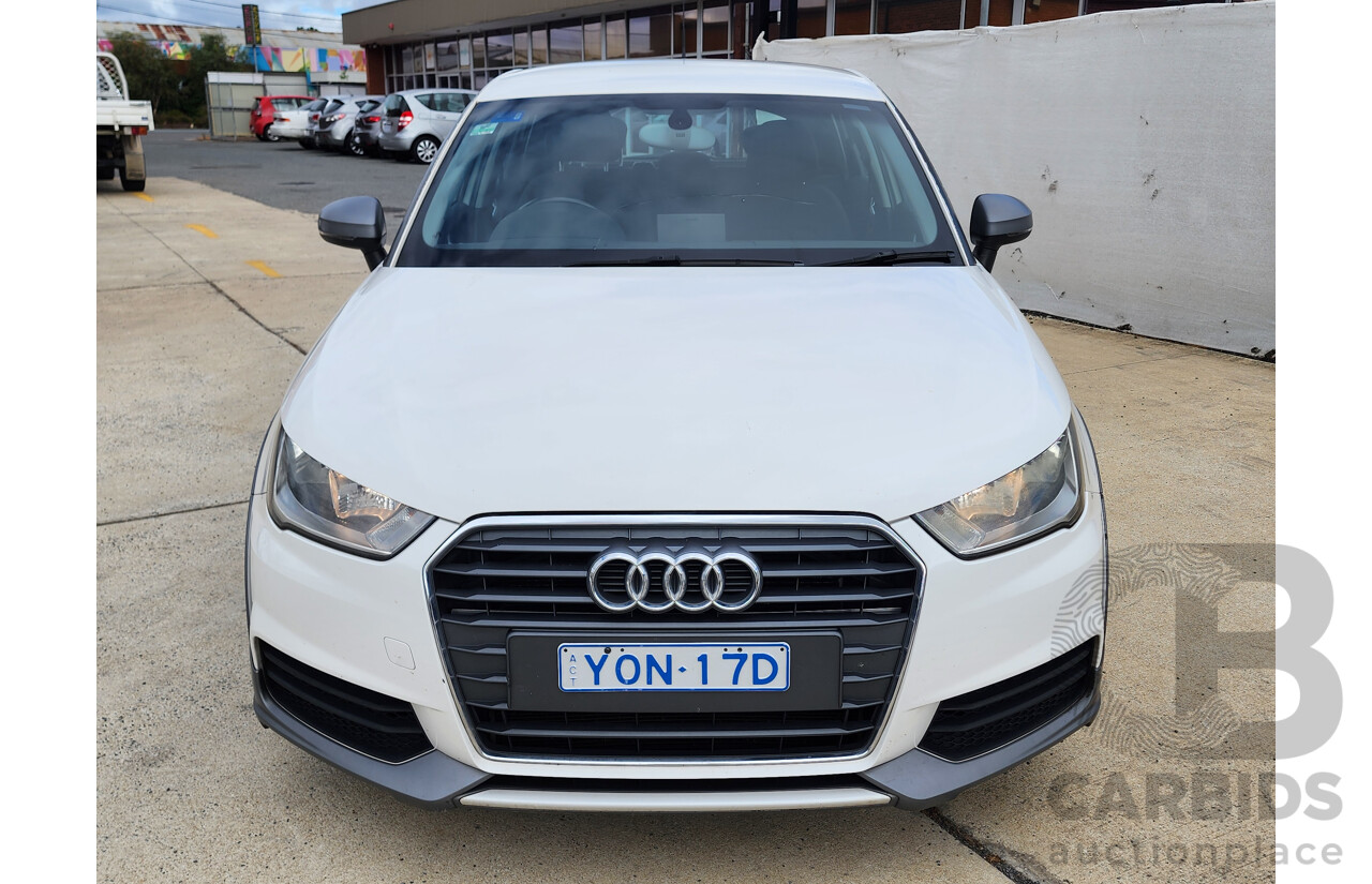 11/2015 Audi A1 Sportback 1.0 TFSI 8X MY15 5d Hatchback White 1.0L
