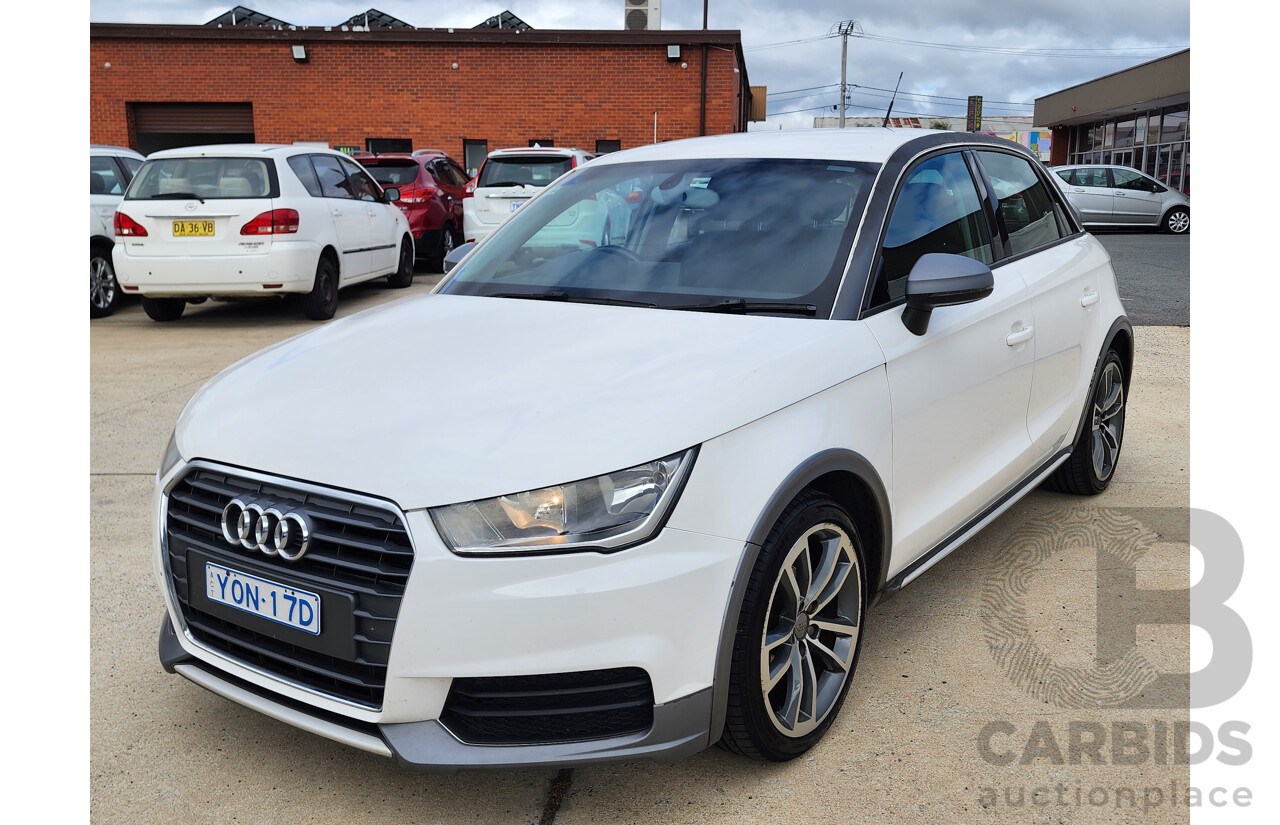 11/2015 Audi A1 Sportback 1.0 TFSI 8X MY15 5d Hatchback White 1.0L