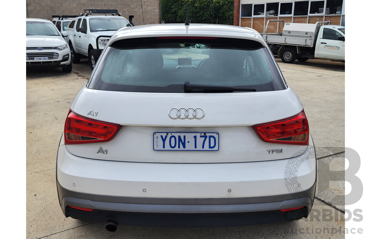 11/2015 Audi A1 Sportback 1.0 TFSI 8X MY15 5d Hatchback White 1.0L