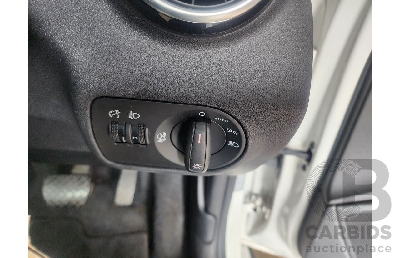 11/2015 Audi A1 Sportback 1.0 TFSI 8X MY15 5d Hatchback White 1.0L