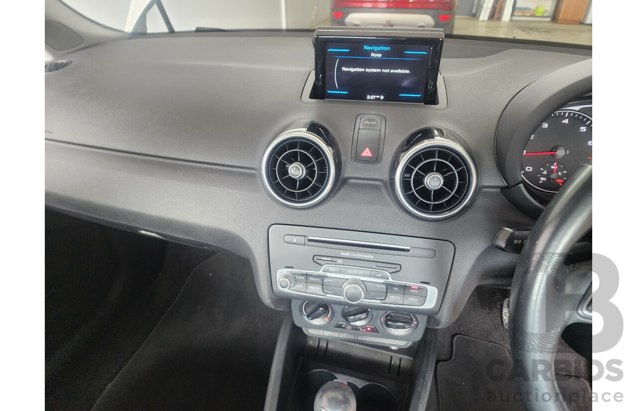 11/2015 Audi A1 Sportback 1.0 TFSI 8X MY15 5d Hatchback White 1.0L