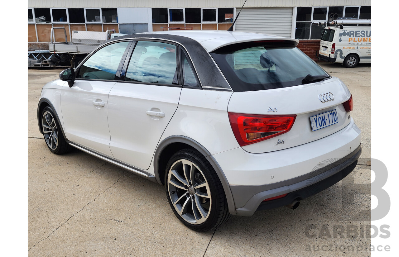 11/2015 Audi A1 Sportback 1.0 TFSI 8X MY15 5d Hatchback White 1.0L