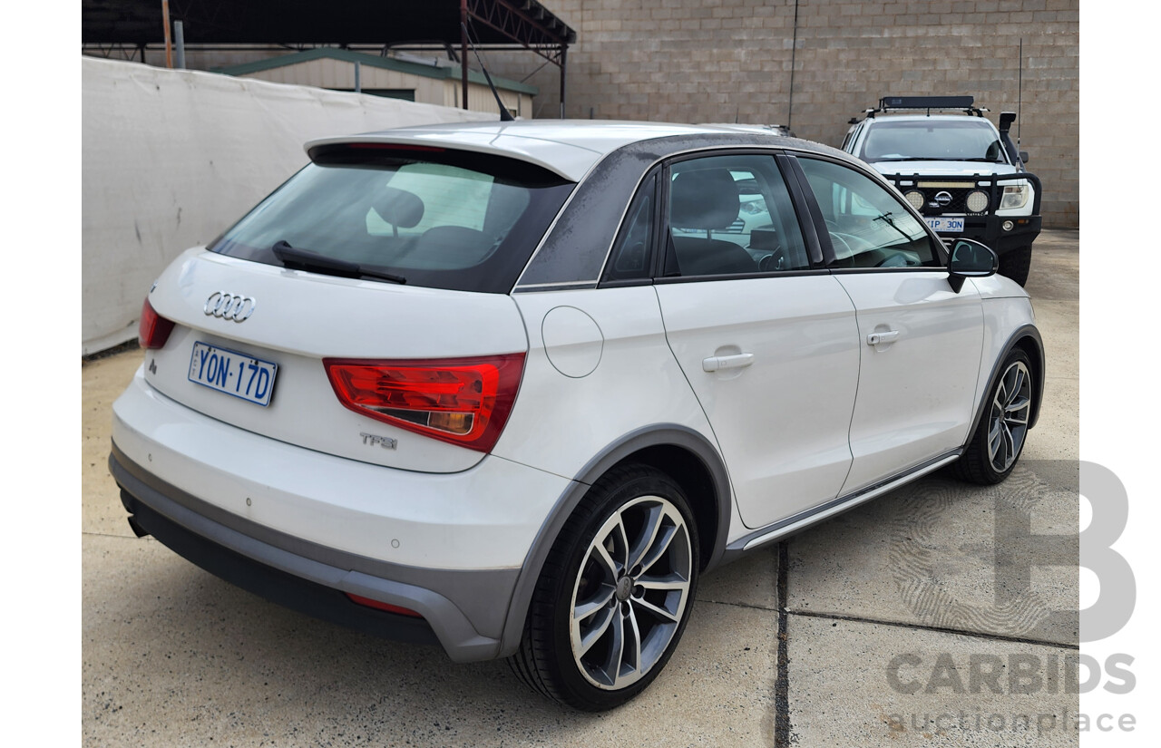 11/2015 Audi A1 Sportback 1.0 TFSI 8X MY15 5d Hatchback White 1.0L