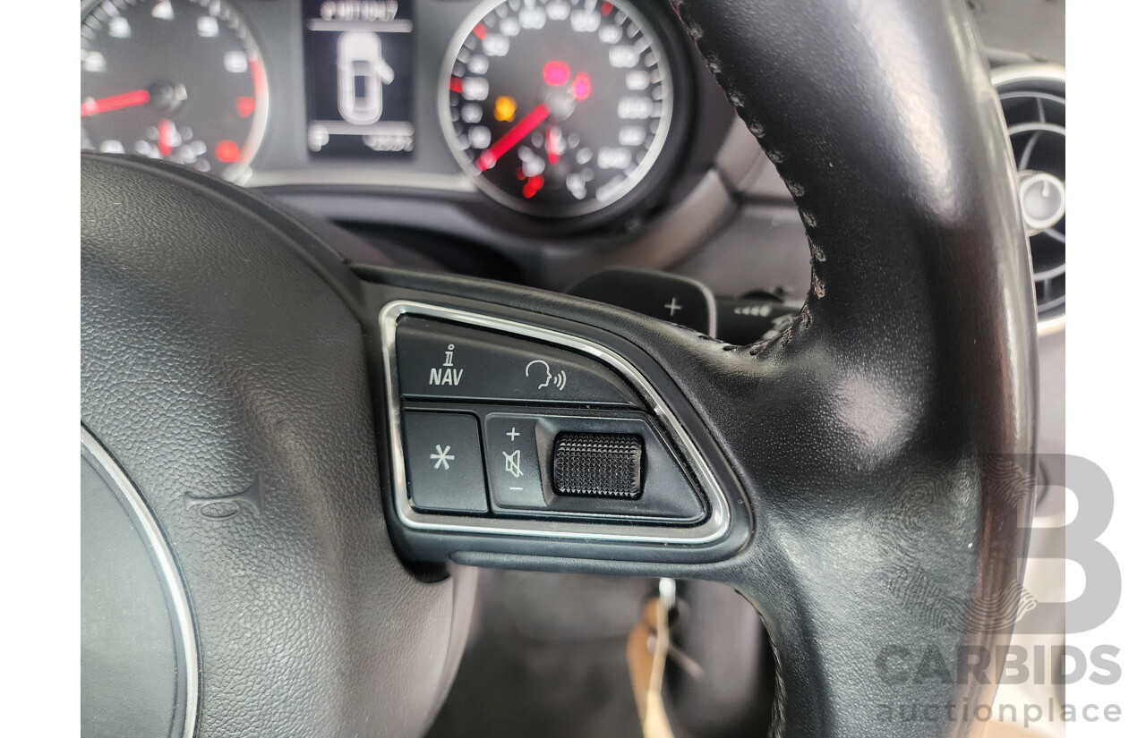 11/2015 Audi A1 Sportback 1.0 TFSI 8X MY15 5d Hatchback White 1.0L