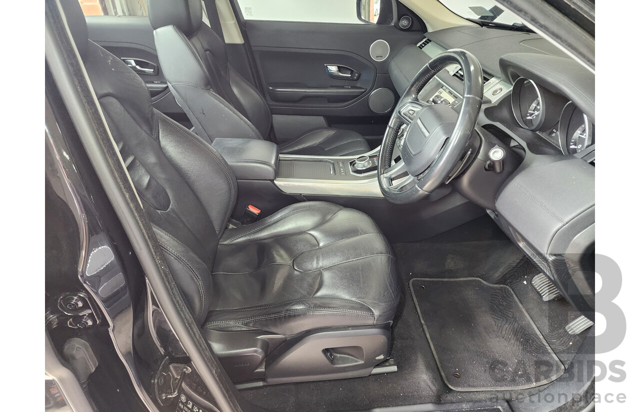 6/2014 Range Rover Evoque SD4 PURE LV MY14 5d Wagon Black 2.2L