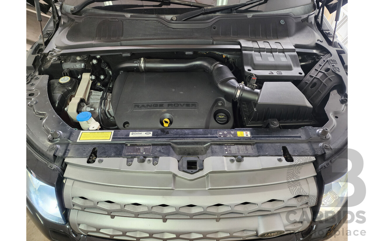 6/2014 Range Rover Evoque SD4 PURE LV MY14 5d Wagon Black 2.2L