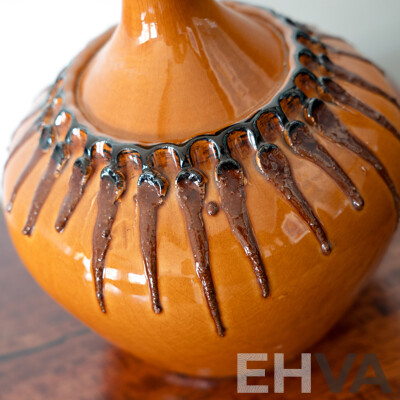 Vintage Glazed Ceramic Table Lamp