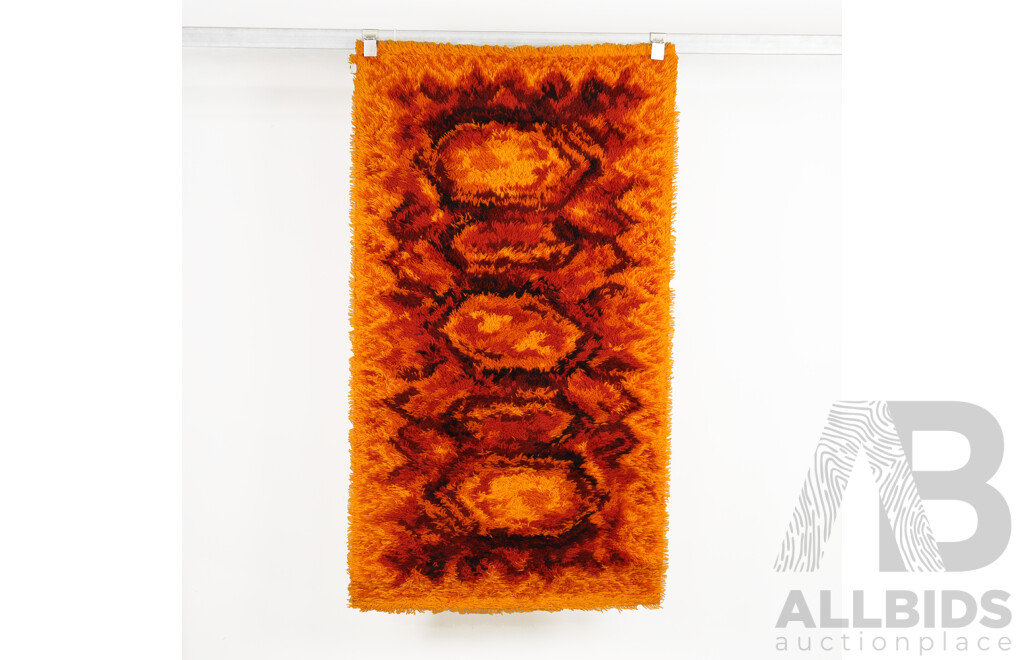 Vintage Woollen Flokati Rug