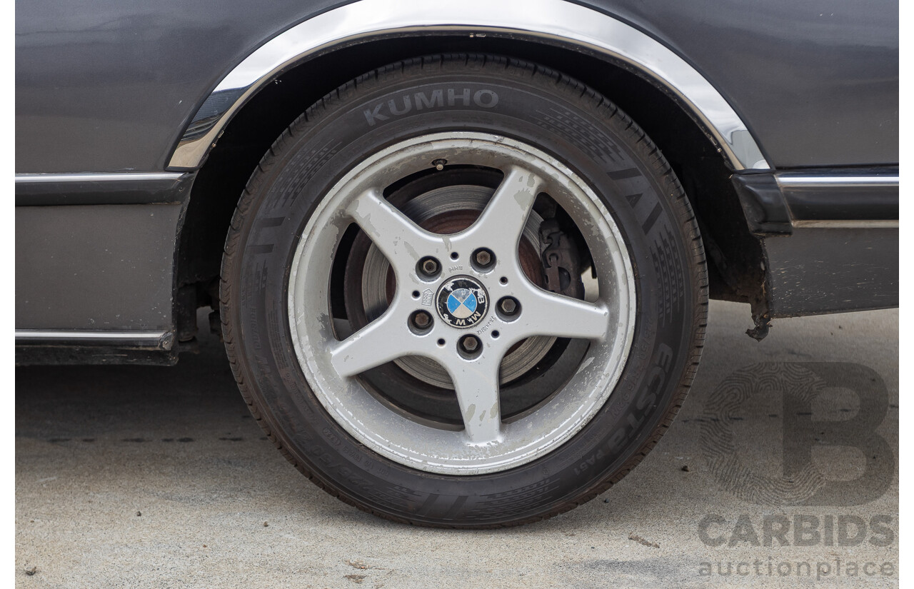 1/1988 BMW 635 CSi (RWD) 2D Coupe Delphin Metallic Grey 3.4L