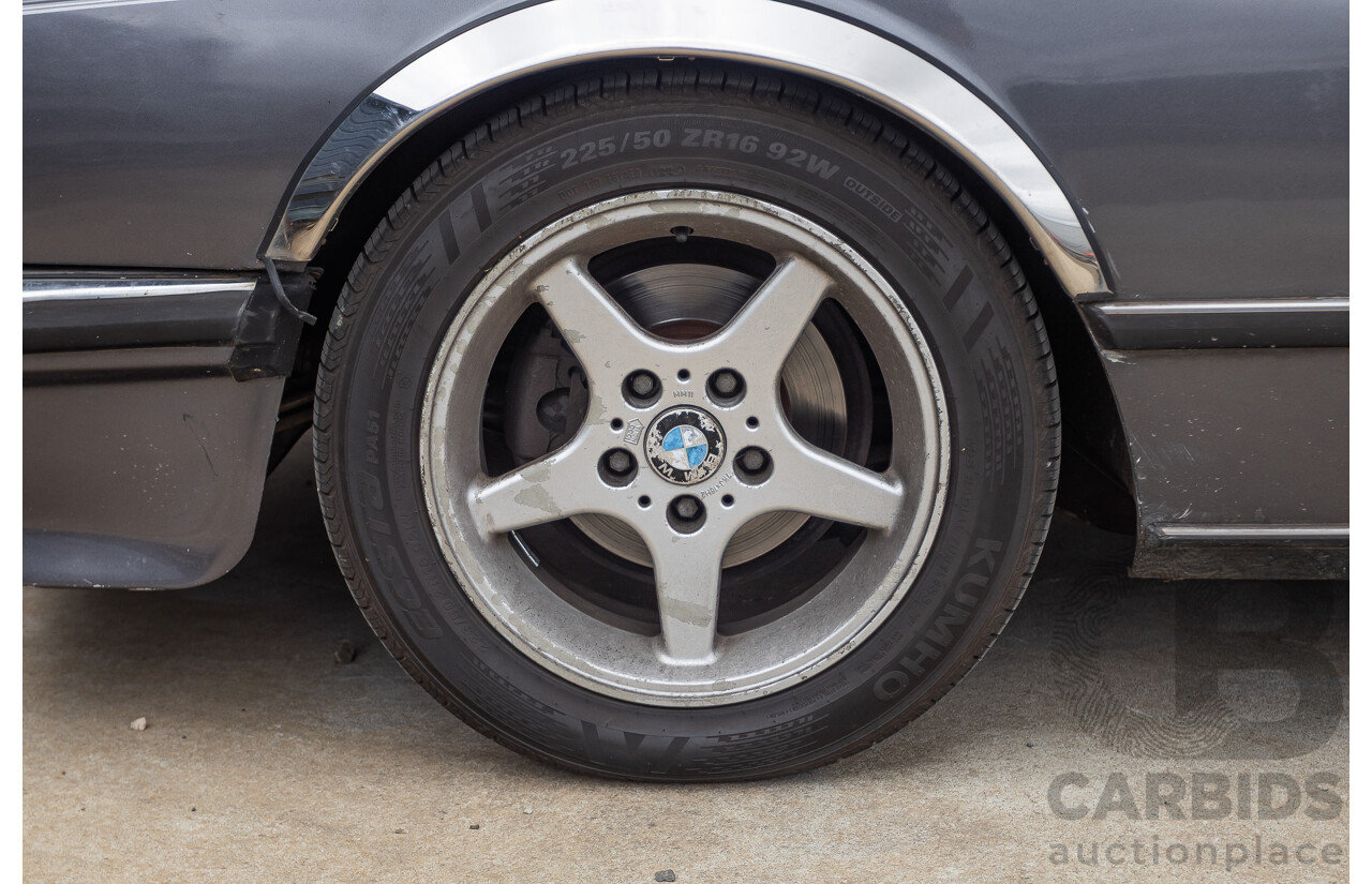 1/1988 BMW 635 CSi (RWD) 2D Coupe Delphin Metallic Grey 3.4L