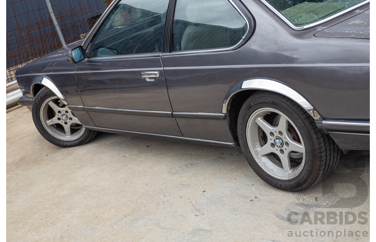 1/1988 BMW 635 CSi (RWD) 2D Coupe Delphin Metallic Grey 3.4L