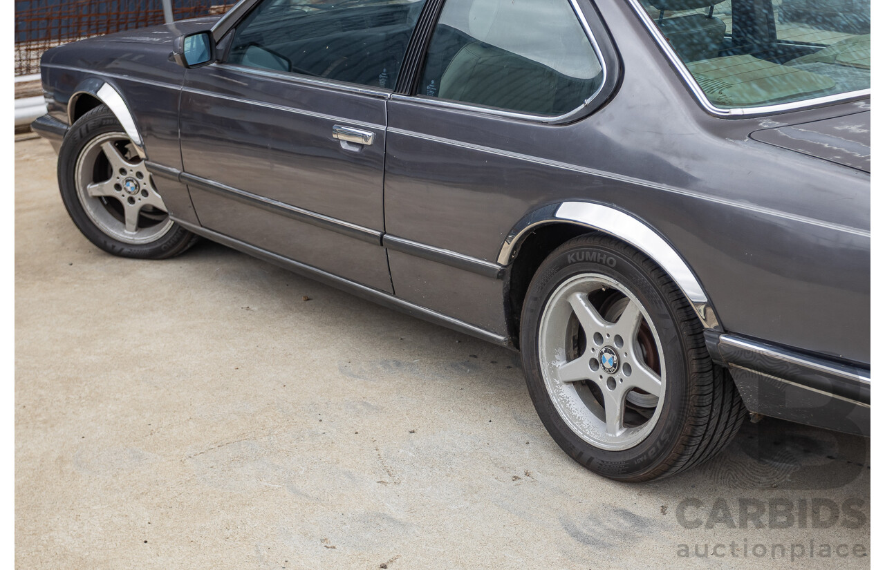 1/1988 BMW 635 CSi (RWD) 2D Coupe Delphin Metallic Grey 3.4L