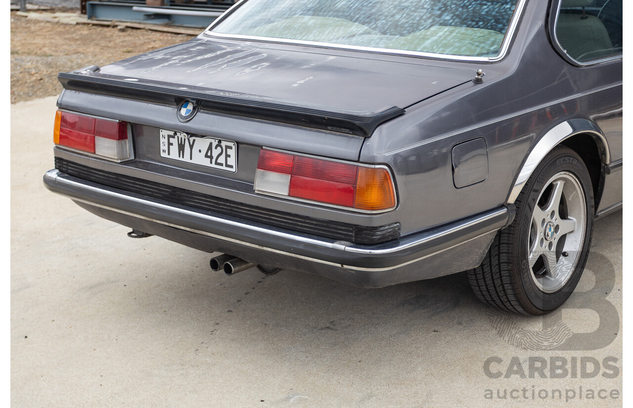 1/1988 BMW 635 CSi (RWD) 2D Coupe Delphin Metallic Grey 3.4L