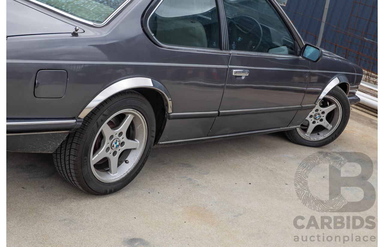 1/1988 BMW 635 CSi (RWD) 2D Coupe Delphin Metallic Grey 3.4L