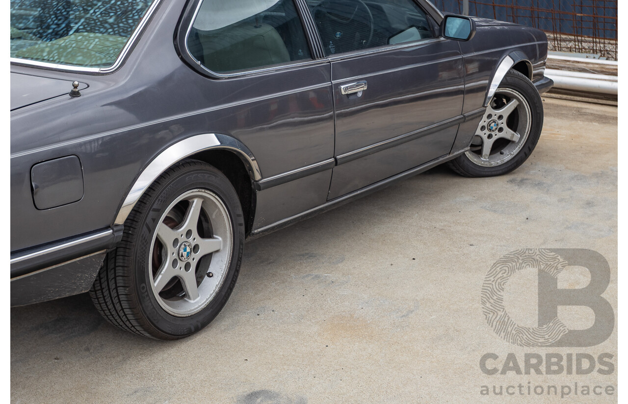 1/1988 BMW 635 CSi (RWD) 2D Coupe Delphin Metallic Grey 3.4L