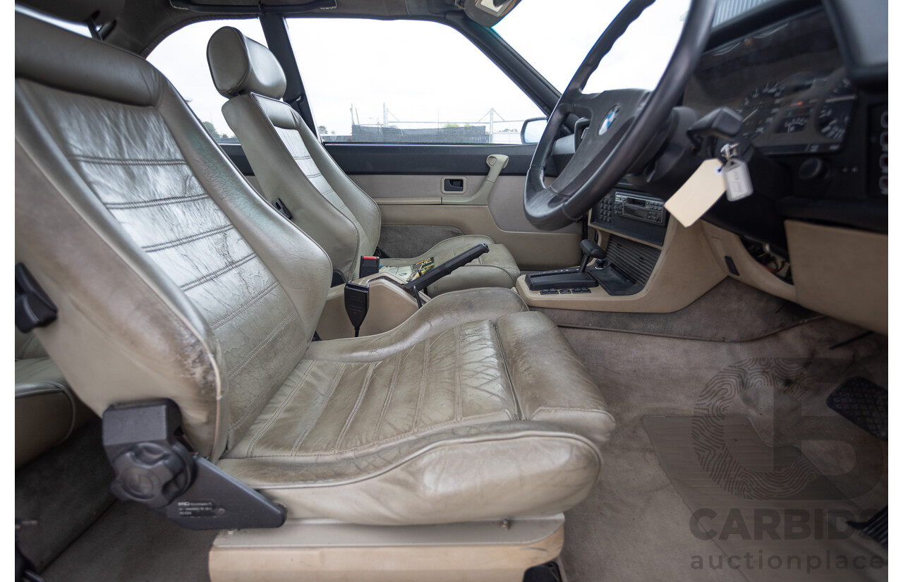 1/1988 BMW 635 CSi (RWD) 2D Coupe Delphin Metallic Grey 3.4L