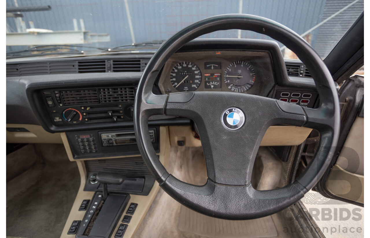 1/1988 BMW 635 CSi (RWD) 2D Coupe Delphin Metallic Grey 3.4L